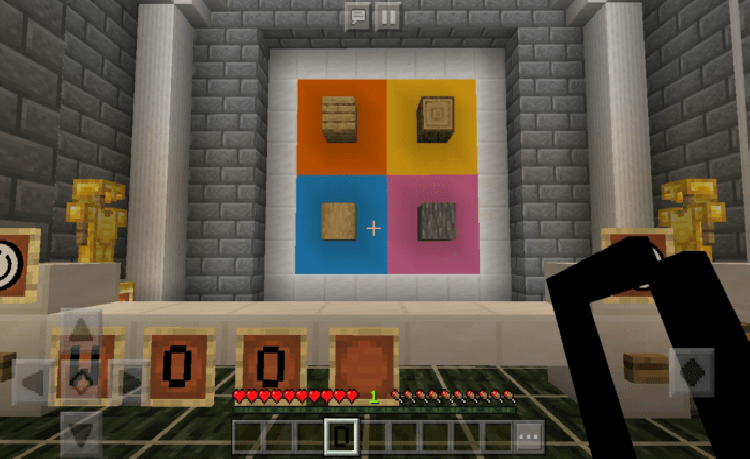 MCPE/Bedrock 4 Blocks 1 Word