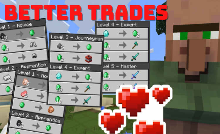 MCPE/Bedrock Better Trades by RedBR