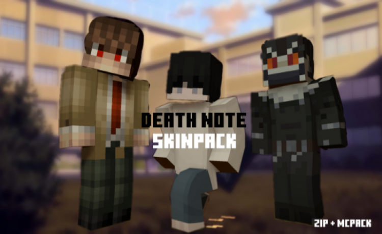 MCPE/Bedrock Death Note Skinpack [10 Skins] [New]