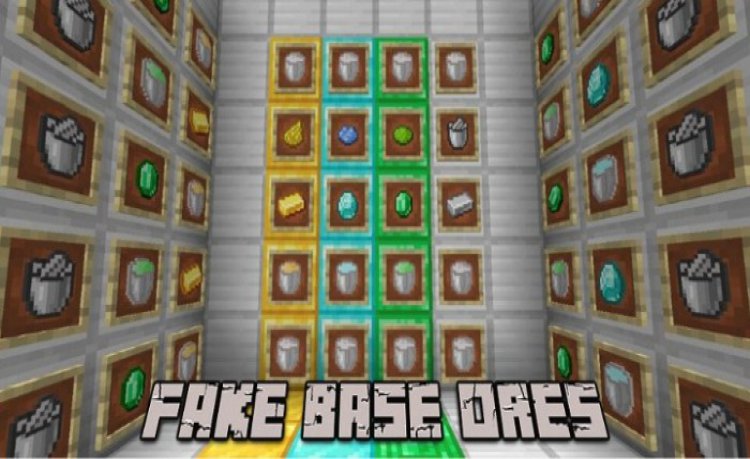 MCPE/Bedrock Fake Base Ores Add-On