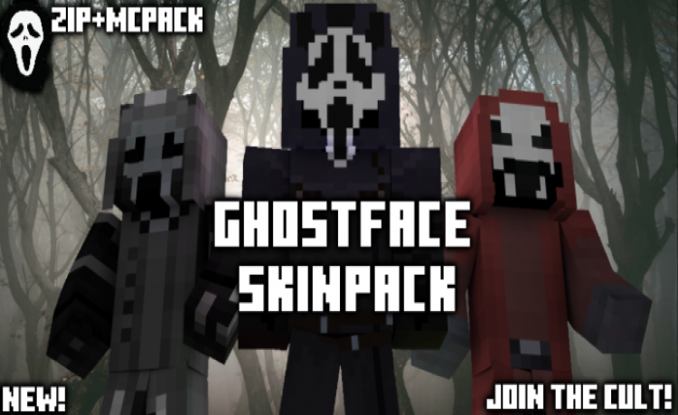 MCPE/Bedrock Ghostface Skinpack [12 Skins] [New]