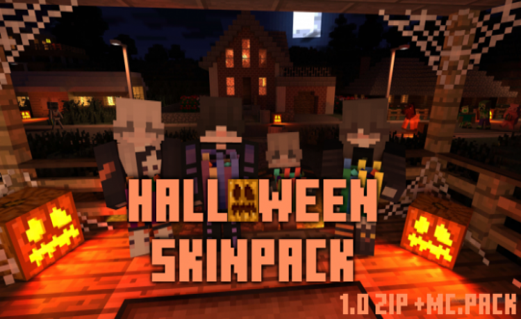 MCPE/Bedrock Halloween Skinpack [20 Skins] [New]