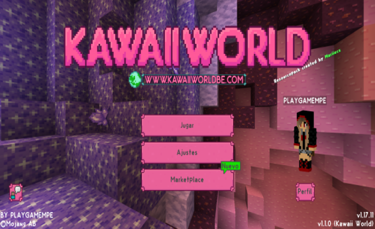 MCPE/Bedrock Kawaii World! | Texture Pack - Caves &amp; Cliffs: Part I
