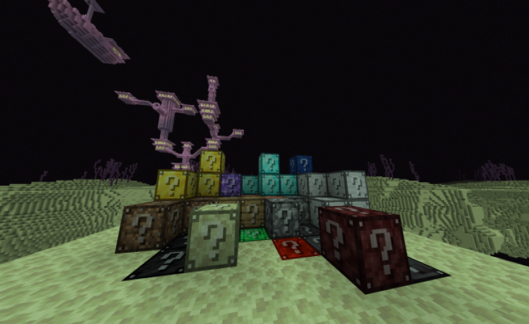 MCPE/Bedrock Lucky Blocks Add-On | End Lucky Block Update!