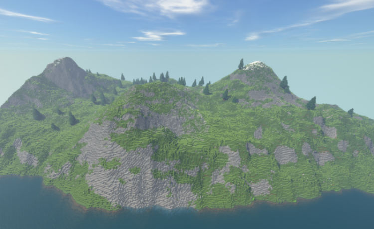 MCPE/Bedrock Mountain Island