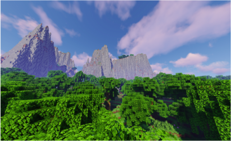MCPE/Bedrock Mystical Forest Island Survival [1400x1400]