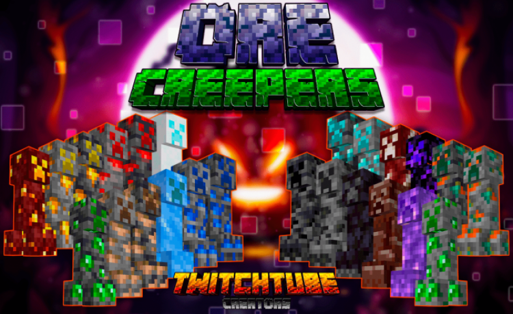 MCPE/Bedrock Ore Creepers Add-on v5