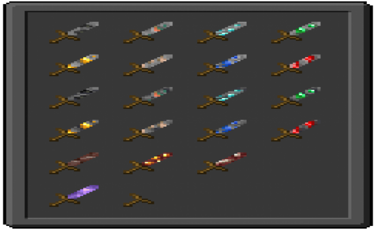 MCPE/Bedrock Ores Swords