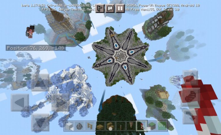 MCPE/Bedrock Paragon Skylands City (Phase 3 out of 4)