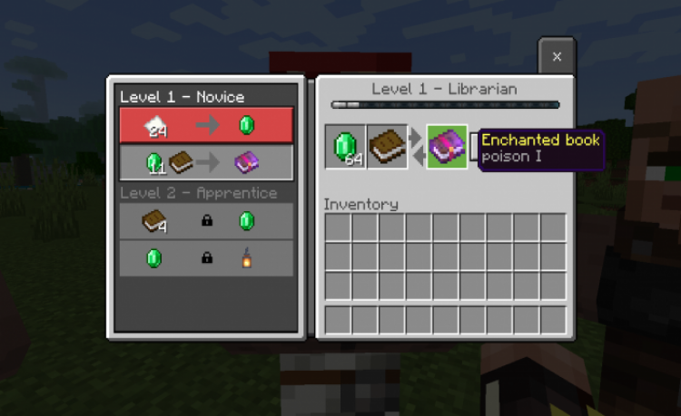 MCPE/Bedrock Poison Cut Enchant (V1.0)