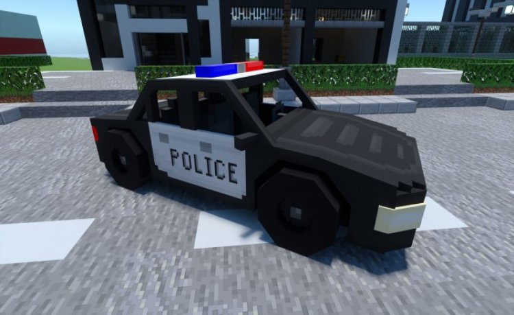 MCPE/Bedrock Police Vehicles Add-on