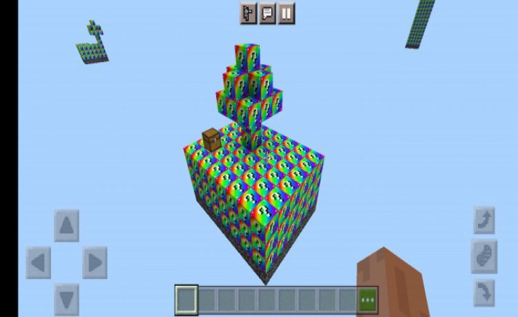 MCPE/Bedrock Rainbow Lucky Block Skyblock