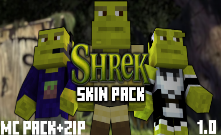 MCPE/Bedrock Shrek Skinpack [15 Skins]