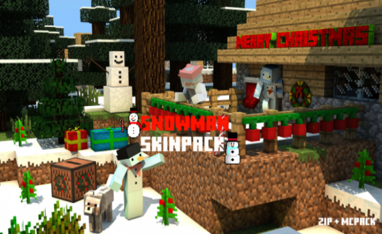 MCPE/Bedrock Snowman Skinpack [10 skins] [new]