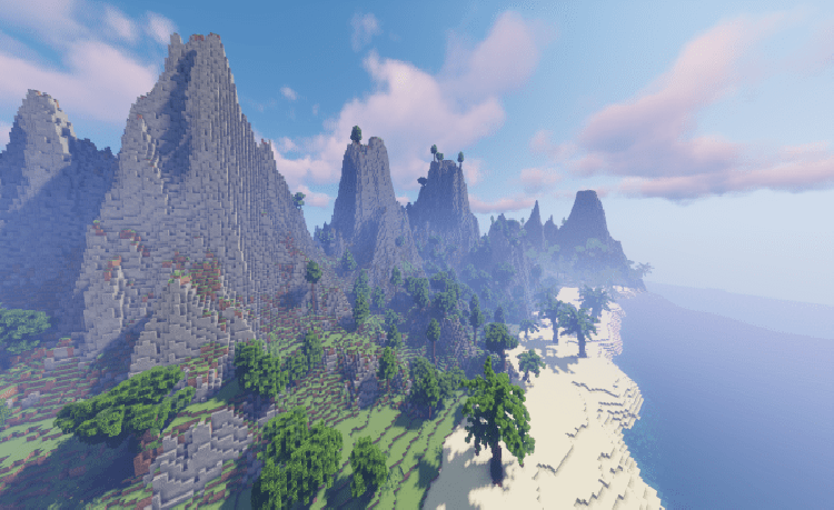 MCPE/Bedrock Survival Tropical Islands [1400 x 1400] (Fixed Link, Achievements On!)