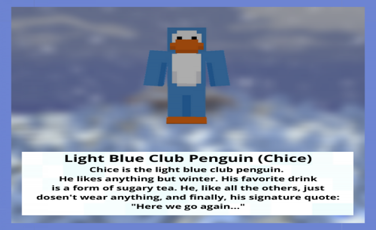 MCPE/Bedrock The Club Penguin Skinpack