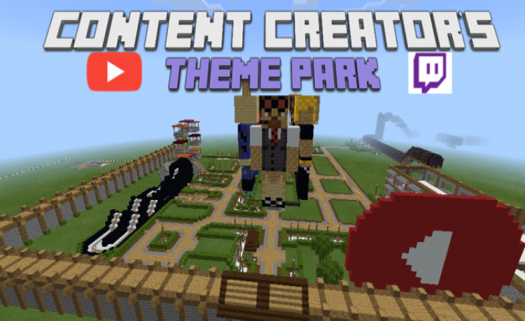 MCPE/Bedrock The Content Creator&#039;s Theme Park V.1.0.6