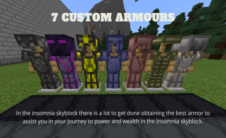 MCPE/Bedrock The Insomnia Skyblock (New Caves Updates)