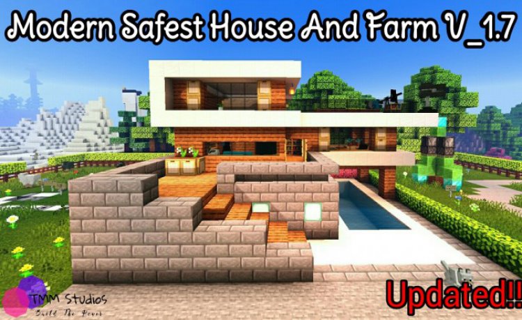 MCPE/Bedrock The Safest Modern House And Farm House