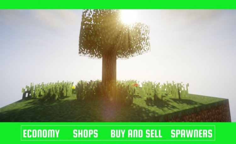 MCPE/Bedrock Ultimate Skyblock [Economy, Shops, Buy and Sell, Spawners, etc.]