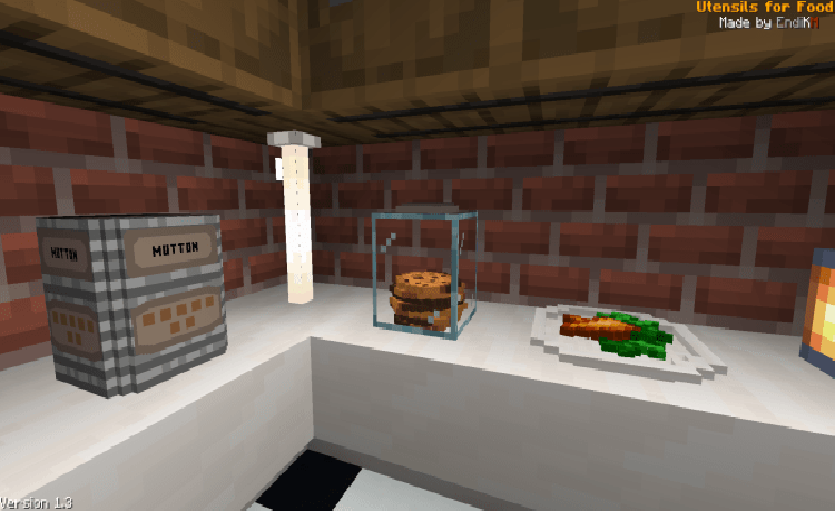 MCPE/Bedrock Utensils for Food - Addon