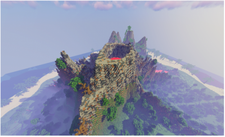 MCPE/Bedrock Volcanic Island Survival [1000 x 1000] 1.17.1+ (Achievements) (Fixed Link)