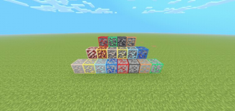Outline Ores for Classic Texture Pack